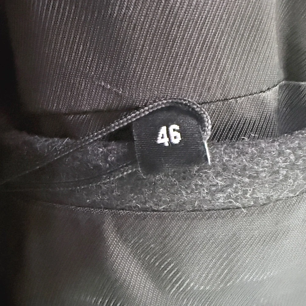The Kooples Men's Coat Gray‎ Double-Breasted Wool Blend Size FR 46/US 36